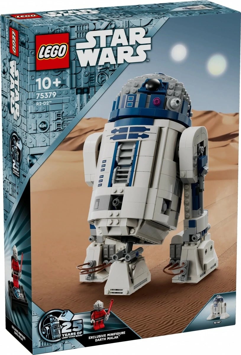 Set LEGO Star Wars R2-D2 75379, 1050 pjesë, me minifigurë Darth Malak, për fëmijë dhe të rritur, shumëngjyrësh