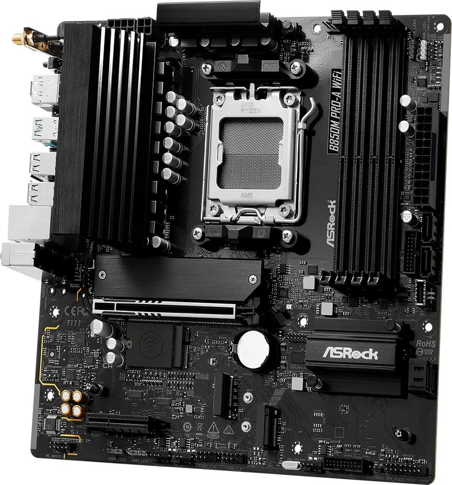 Pllakë amë ASRock B850M Pro-A WiFi, Socket AM5, DDR5, Wi-Fi 6E, PCIe 5.0