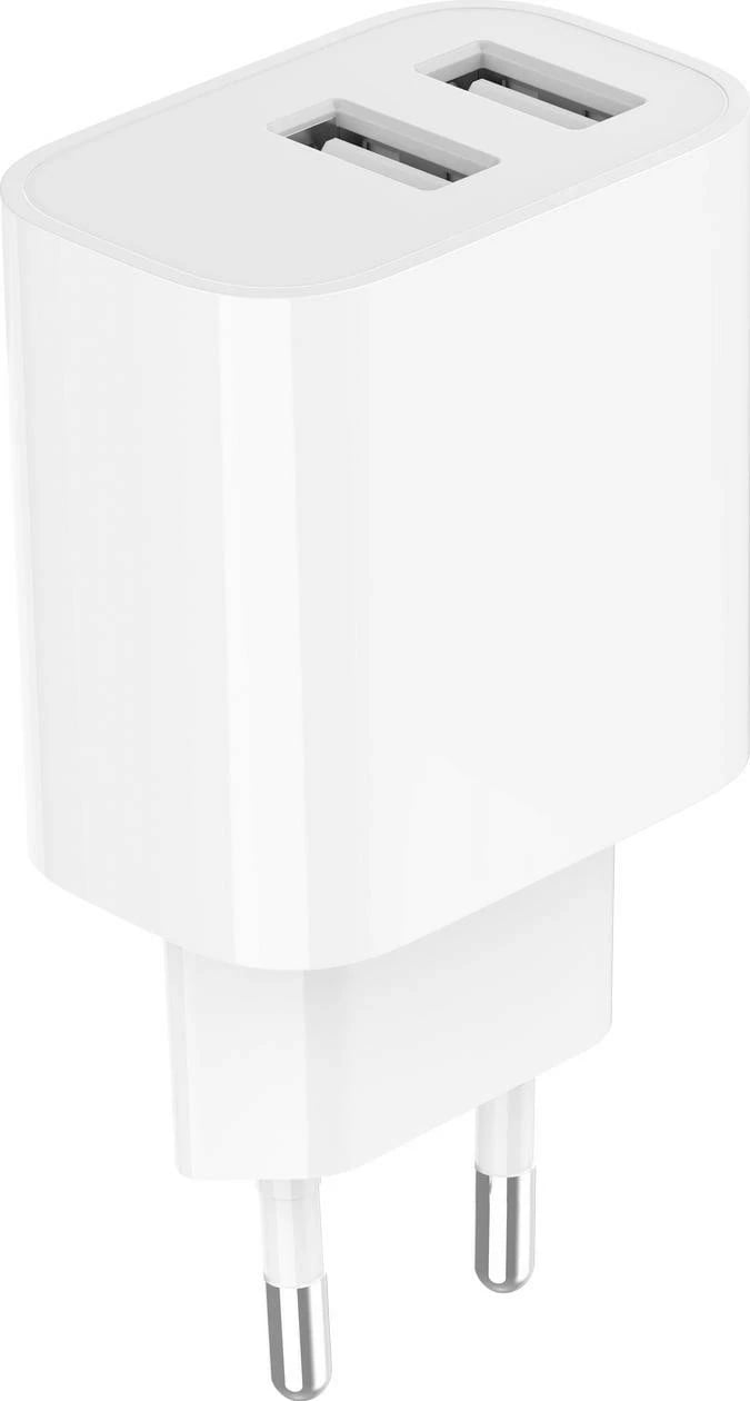 Karikues Gembird 2 x USB-A, 5V 2.4 A, i bardhë