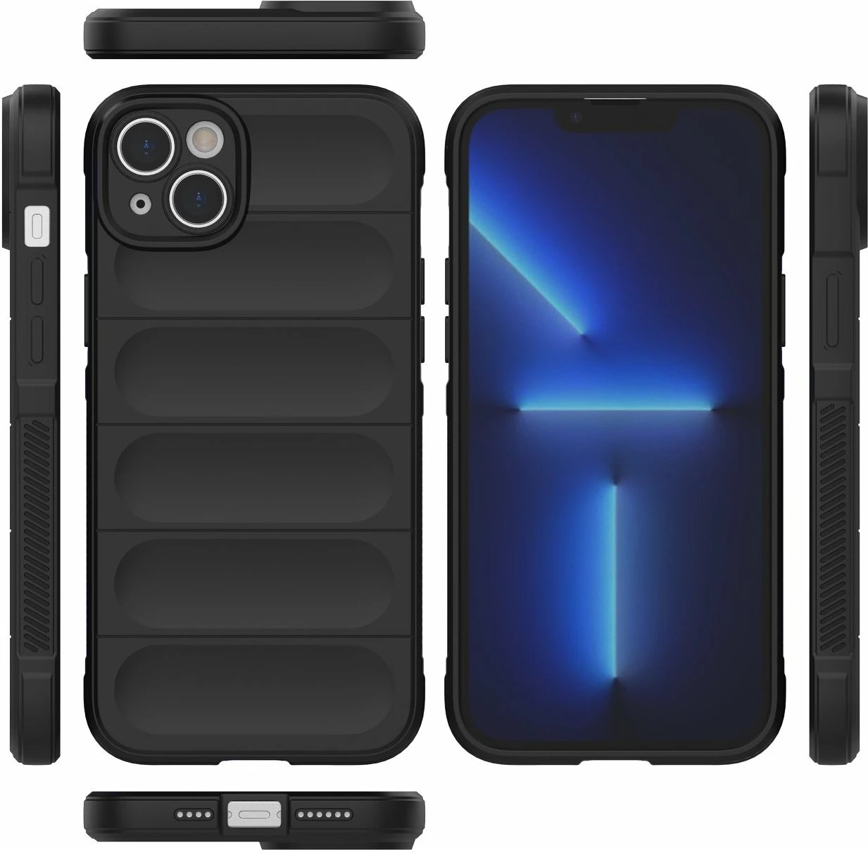 Mbështjellës Hurtel Magic Shield Case për iPhone 14 Plus, i zi Mbështjellës Hurtel Magic Shield Case për iPhone 14 Plus, i zi