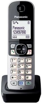 Dorëzë shtesë Panasonic KX-TGA 681, për telefon pa kabllo, Ekran 1.8", e zezë