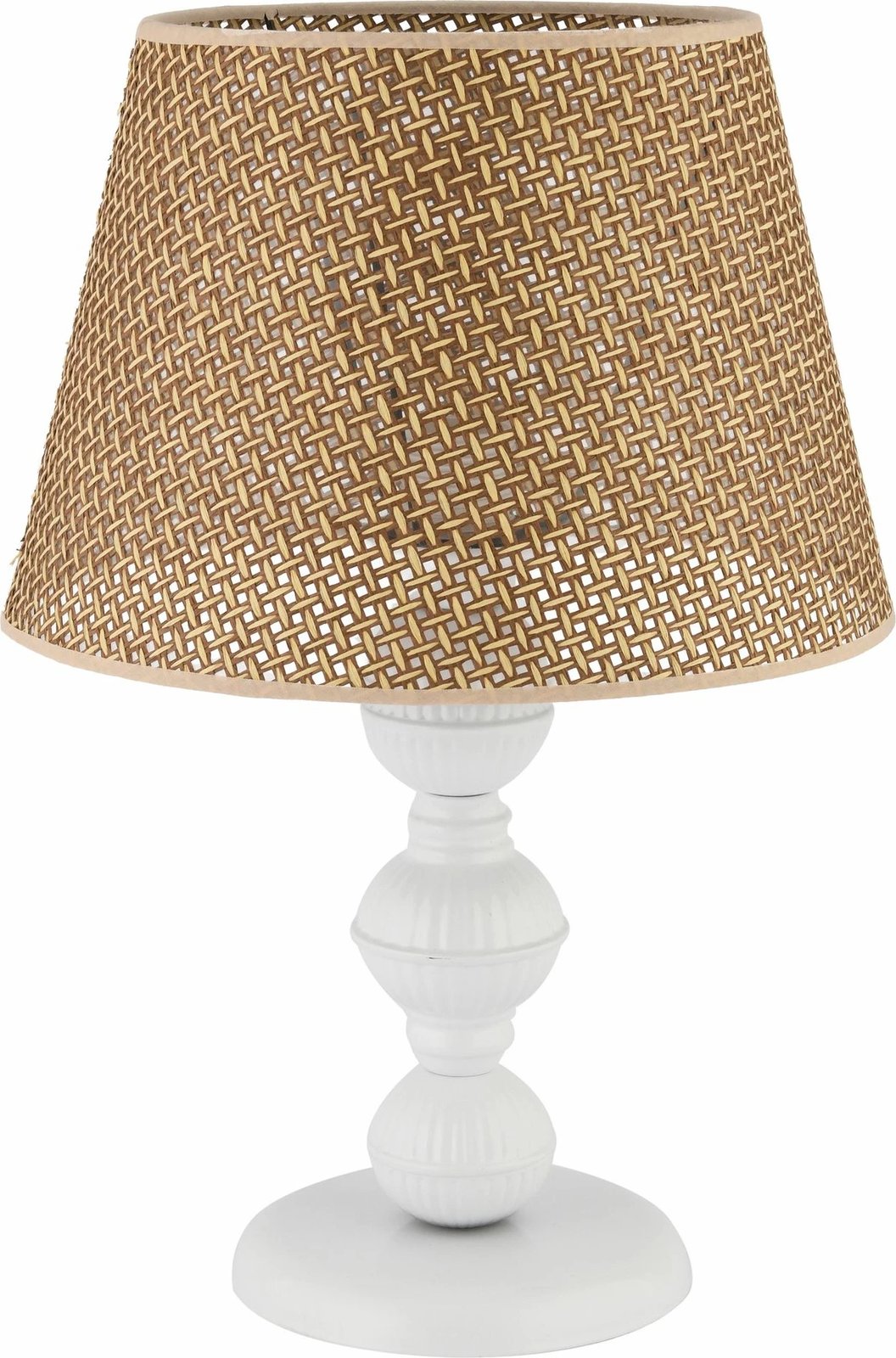 Llambë tavoline Opviq, 300 Hazeran, ngjyrë camel dhe e bardhë