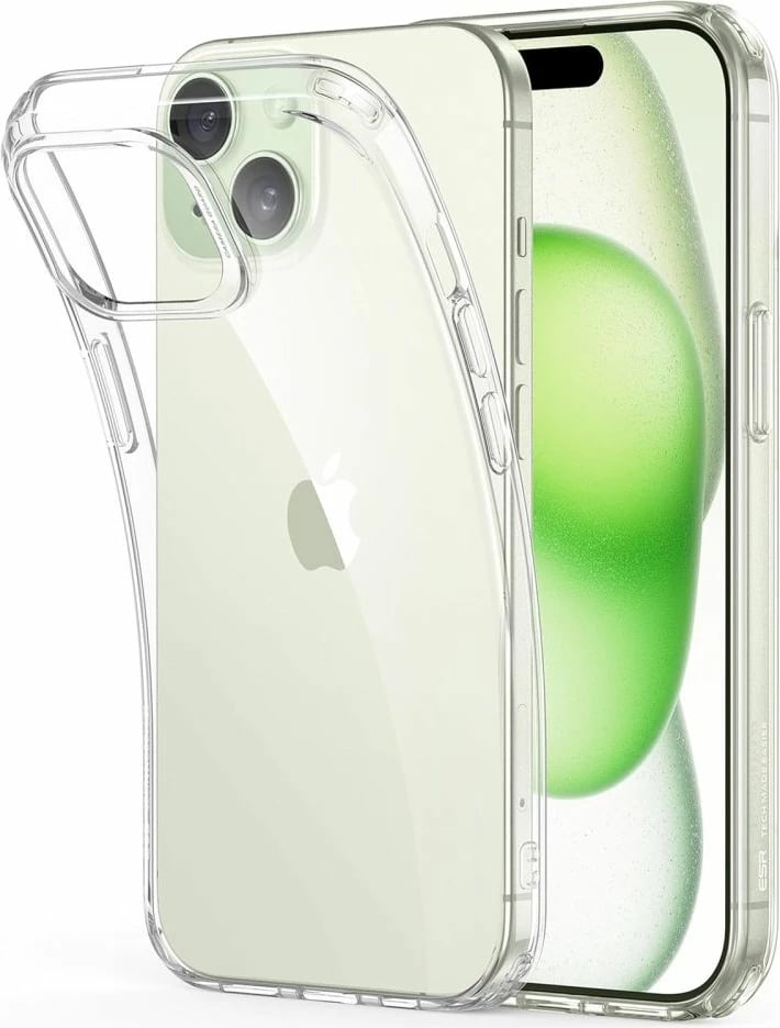 Mbështjellës ESR Project Zero për iPhone 15, Transparent