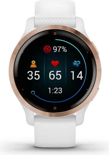 Smartwatch Garmin Venu 2S, AMOLED, GPS, Wi-Fi, e bardhë