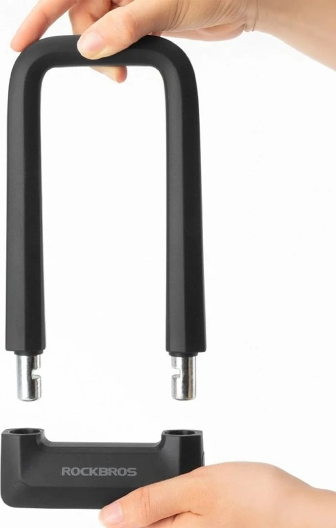 Bravë biçiklete Rockbros RKS626-BKU, 210x110 mm, me çelës, e zezë