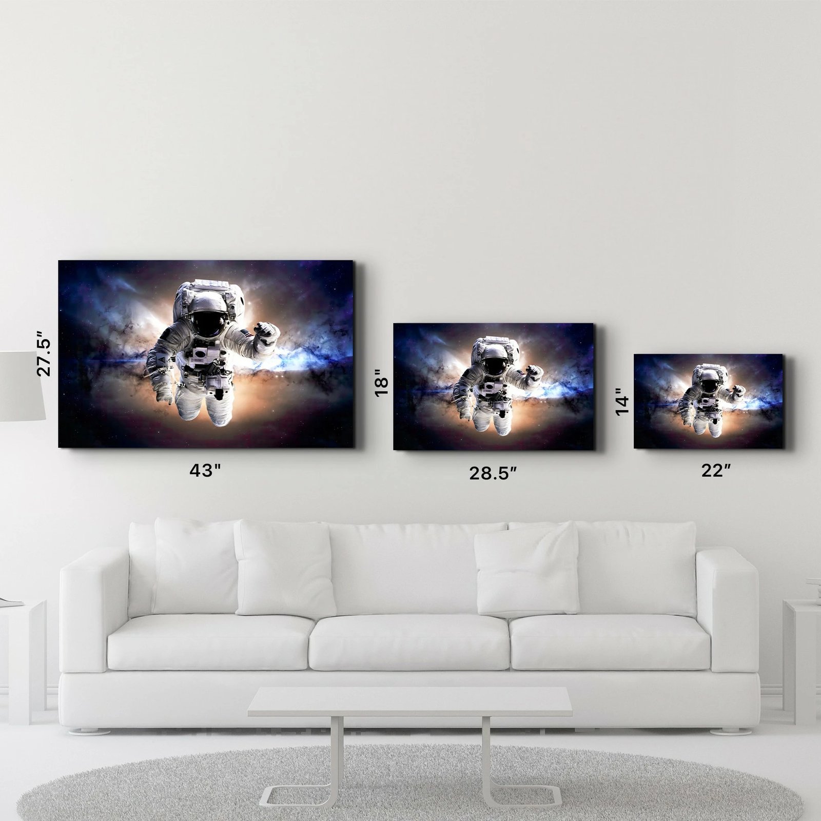 Pikturë dekorative prej xhami të temperuar, Wallity CAM-1012, 46x72cm