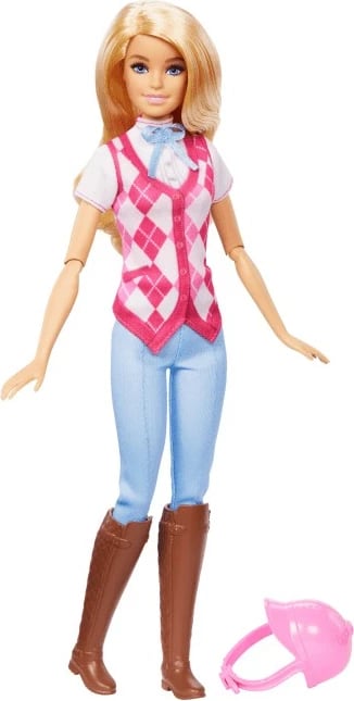 Kukull Barbie Malibu Mattel HXJ38, veshje kalërimi, rozë
