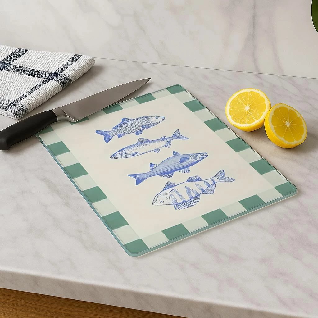 Dërrasë prerëse Hermia, Kes-00064, shumëngjyrëshe, 30x40cm