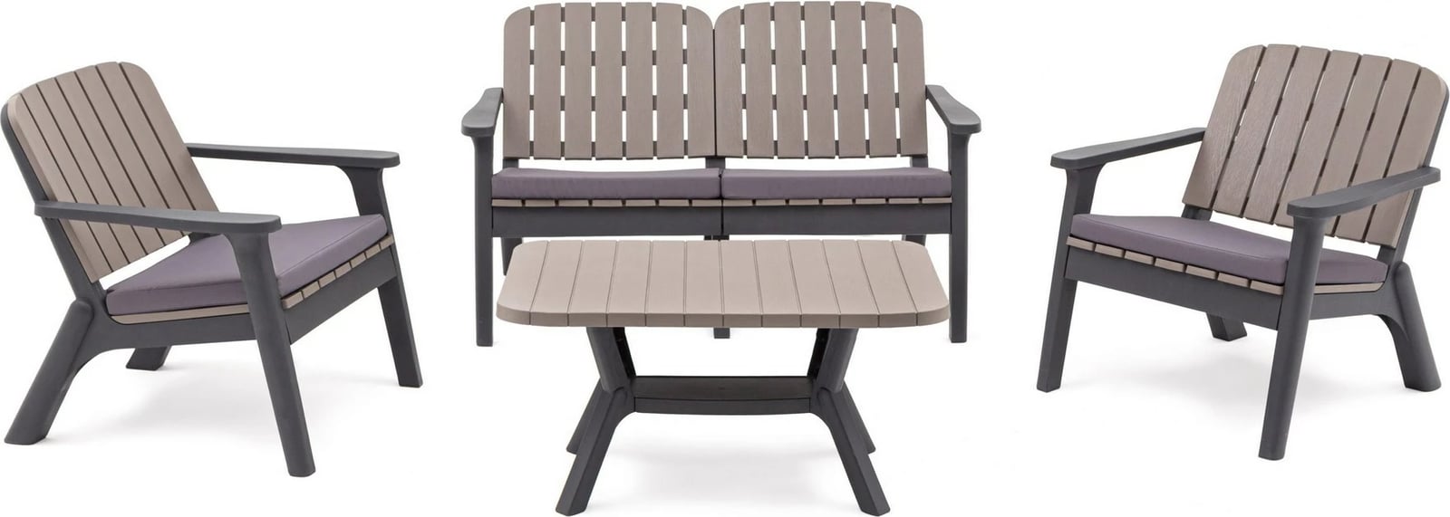 Tavolinë kafeje Skye Decor, silva-antracit, mink