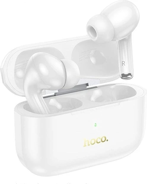 Kufje HOCO EW56 Plus wireless in-ear, Bluetooth 5.3, me kuti karikimi, e bardhë