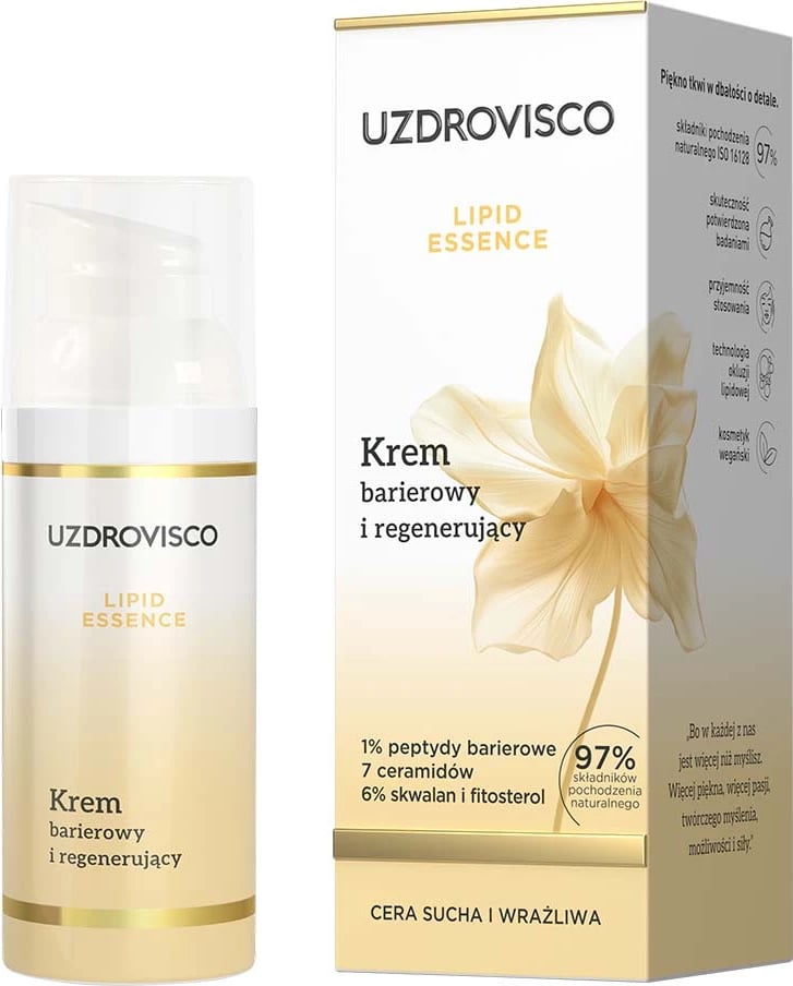 Krem për fytyrë për femra UZDROVISCO Lipid Essence Barrier and Regenerating, 50ml