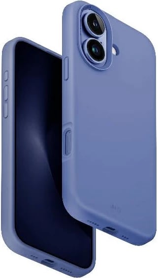 Mbështjellës UNIQ Lino Hue MagClick për iPhone 16, Blu