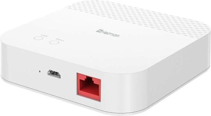 Gateway smart Heiman HS6GW, Zigbee 3.0/Wi-Fi, Tuya Smart Life, Bardhë