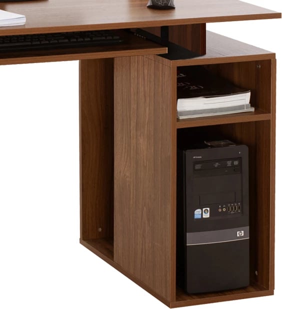 Tavolinë kompjuteri Liberion, ngjyrë arre, 120x55x76cm