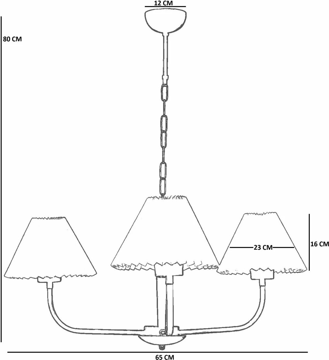 Llambadar Opviq, 8985-3, krem dhe e bardhë