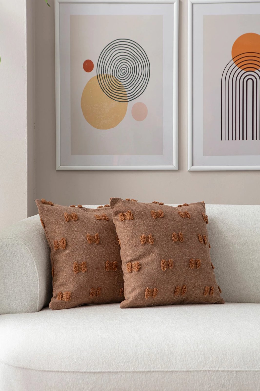 Set mbulesash për jastëkë, 2 copë, ngjyrë kafe, Evila Originals, Tuffet v3