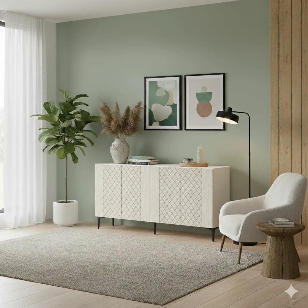 Konsol Skye Decor, Resso 150, e bardhë, travertin