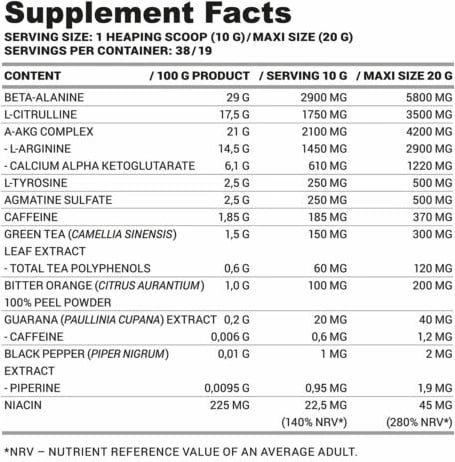 LA Revolt Pre-Workout 380gr