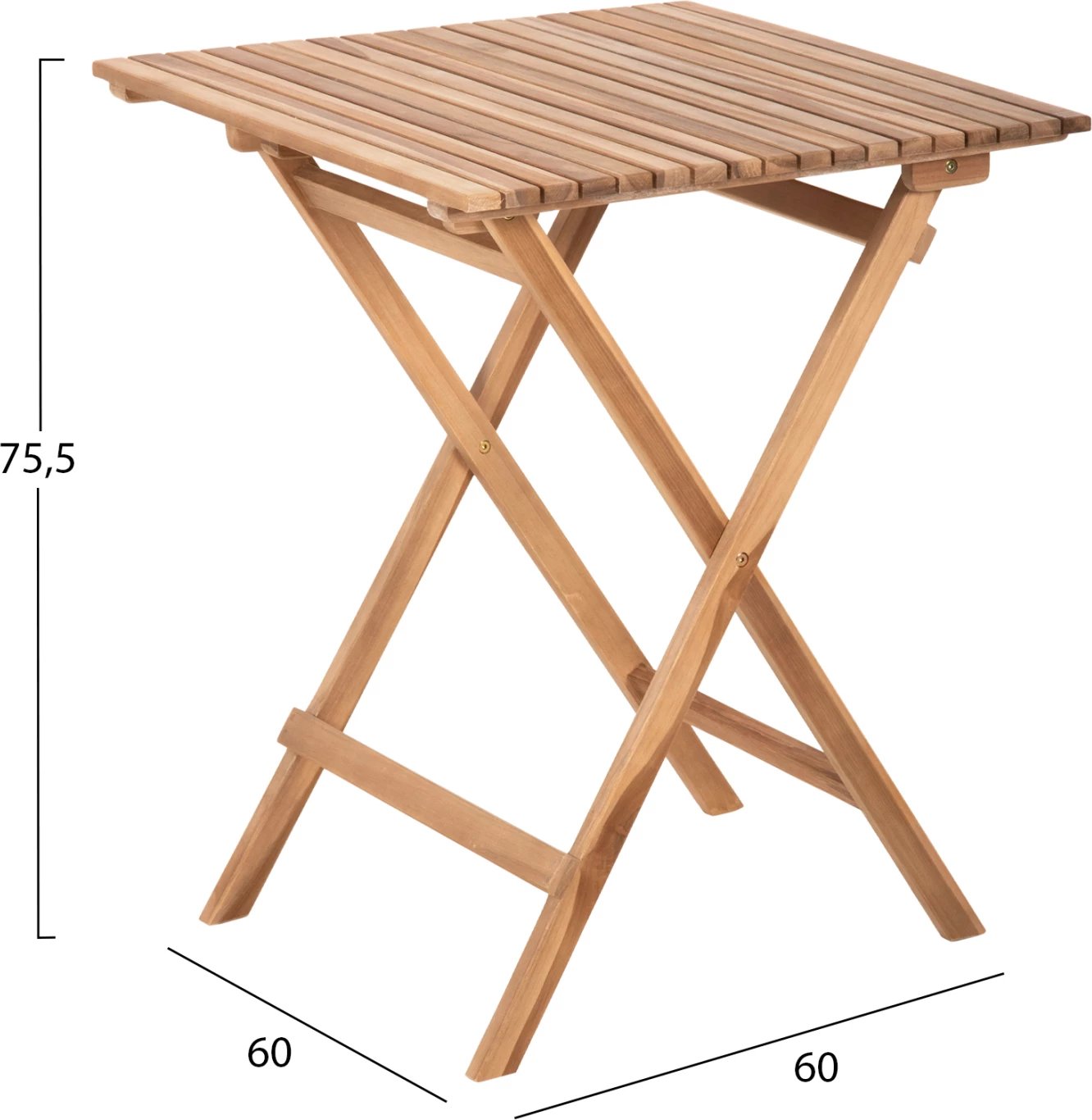 Set kopshti tavolinë & karrige KENDYR FH9907, 3 pjesë, dru tik