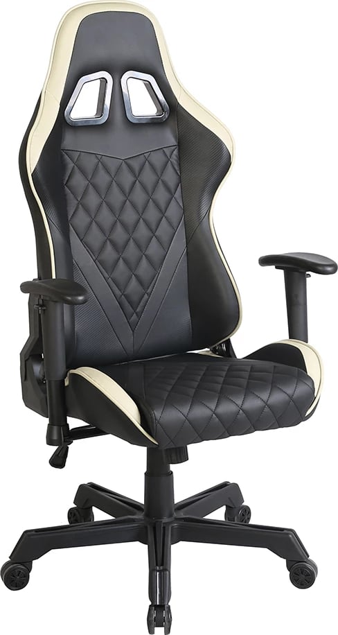 Karrige gaming Ranger për zyre, ngjyrë e zezë puro, 52x74x138 cm