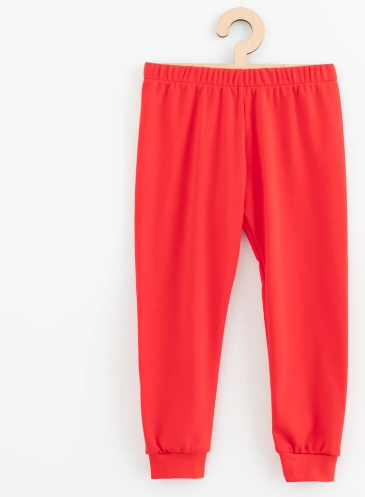 Pizhame fëmijësh, New Baby, pambuk 100%, madhësia 92/98, motiv festiv Krishtlindjesh, të kuqe, set 2-copësh