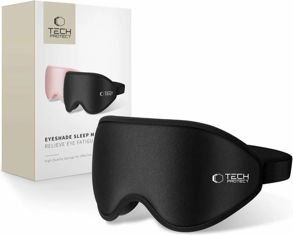 Maskë gjumi Tech-Protect Eyeshade Sleep, e zezë