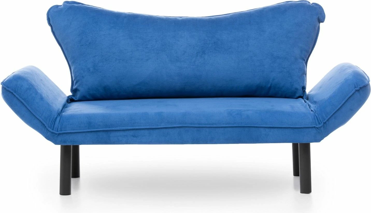 Divan-krevat dy ulëshe Atelier del Sofa, Chatto, ngjyrë kaltër