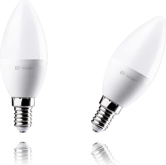 Llambë LED Tracer E14, 5W, 3000K, dritë e ngrohtë, 2 copë