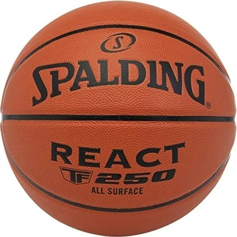 Top Spalding React TF-250, basketboll, madhësia 7, Portokalli