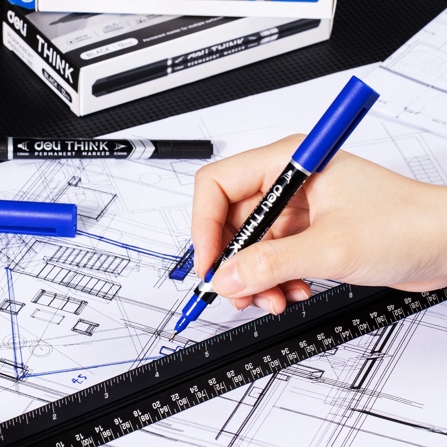 DELI MARKER PER CD I KALTERT U211-BL 1/12