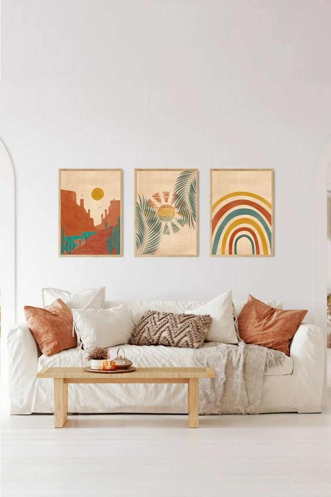 Pikturë dekorative me kornizë (3 copë), Wallity, 3Dartsohoset11