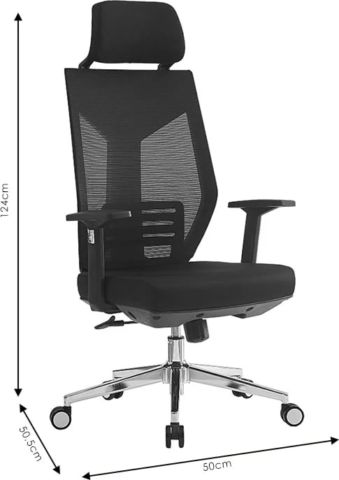 Karrige për zyre Commend, e zezë