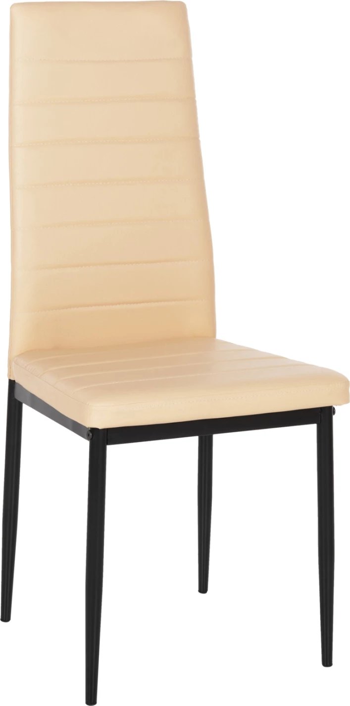 Karrige metalike Lady FH0037.25 PU kapuçino me kornizë metalike K/D 40x48x95 cm, set prej 4 copë