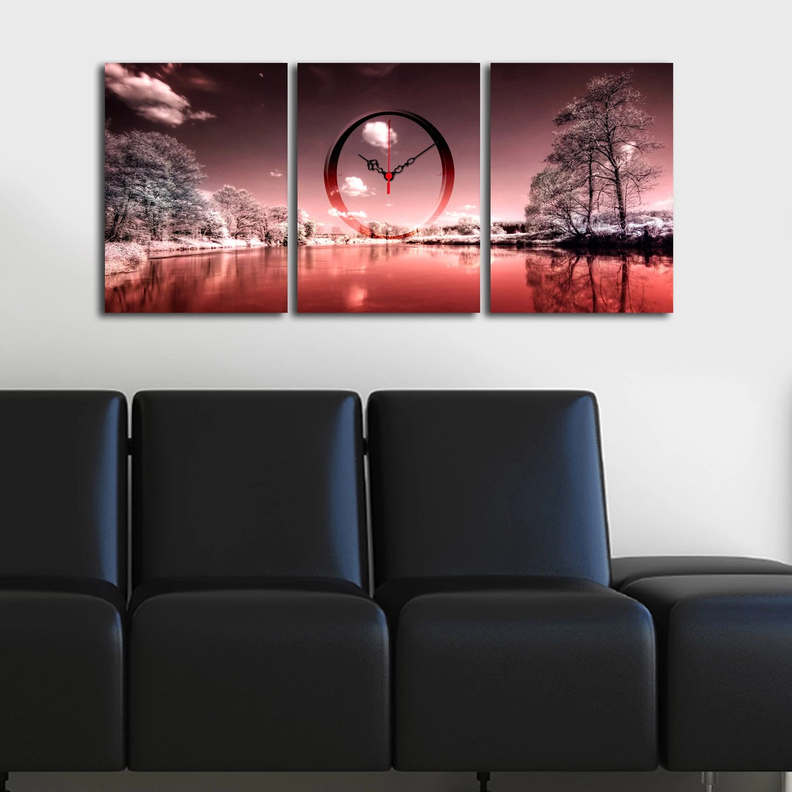 Orë muri dekorative në kanavacë (3 pjesë), Wallity, 3P3040CS-85