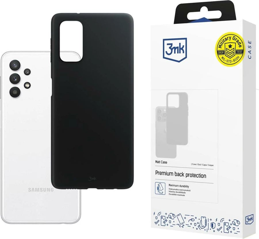 Mbështjellës 3mk Matt Case për Samsung Galaxy A32 5G, i zi Mbështjellës 3mk Matt Case për Samsung Galaxy A32 5G, i zi