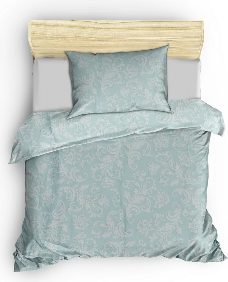 Set mbulesë jorgani njëpersonësh satin, Verano, ngjyrë mint