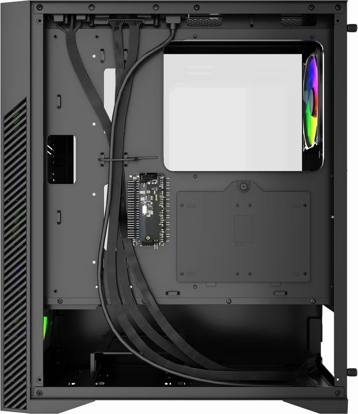 Kasë Gembird Fornax 900 CCC-FC-900ARGB, ATX, ARGB, e zezë