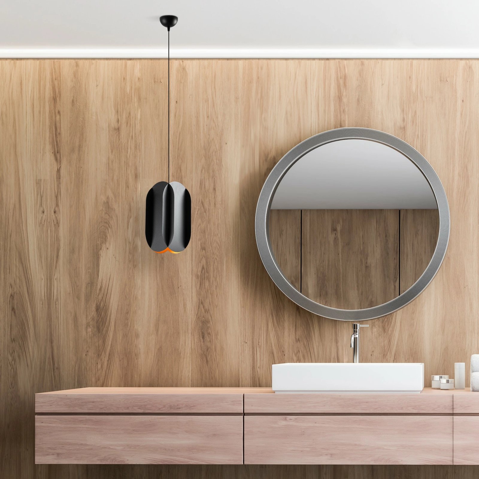 Llambë tavani Opviq, Corner, e zezë, 20x35cm