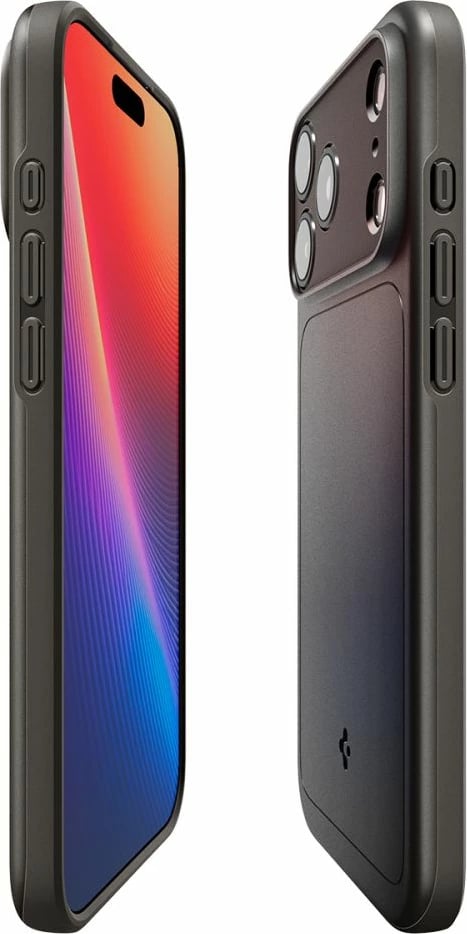 Mbështjellës, Spigen, Thin Fit MagSafe, për iPhone 17 Pro Max, polikarbonat, ultra i hollë, me MagSafe, gri