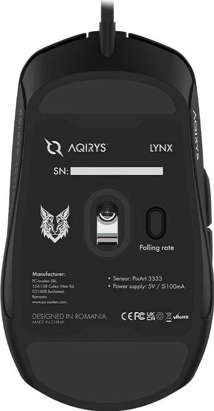 Maus AQIRYS LYNX, RGB, i zi Maus AQIRYS LYNX, RGB, i zi