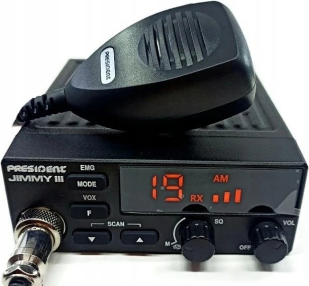 Radio CB PRESIDENT JIMMY III, 40 kanale, 4W, 13.2V, zi