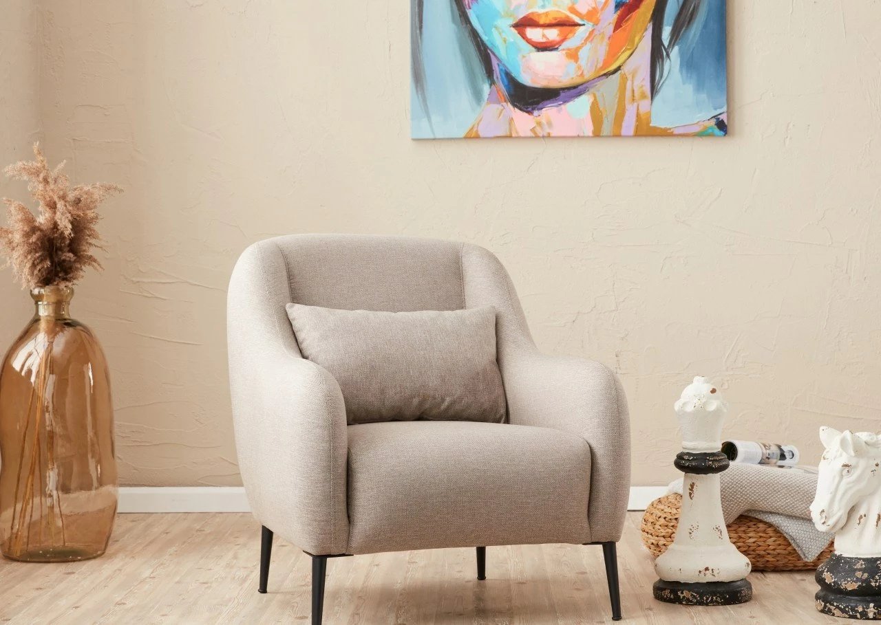 Karrige një vendëshe Venus, krem, Atelier del Sofa