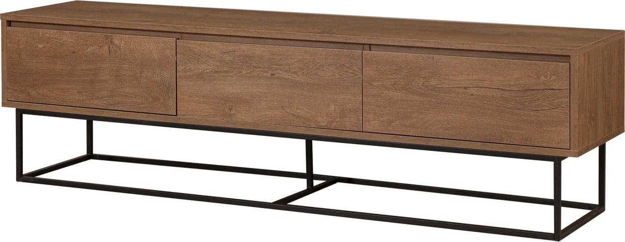 Komodë për TV Skye Decor, Milo 180, ngjyrë arre dhe e zezë