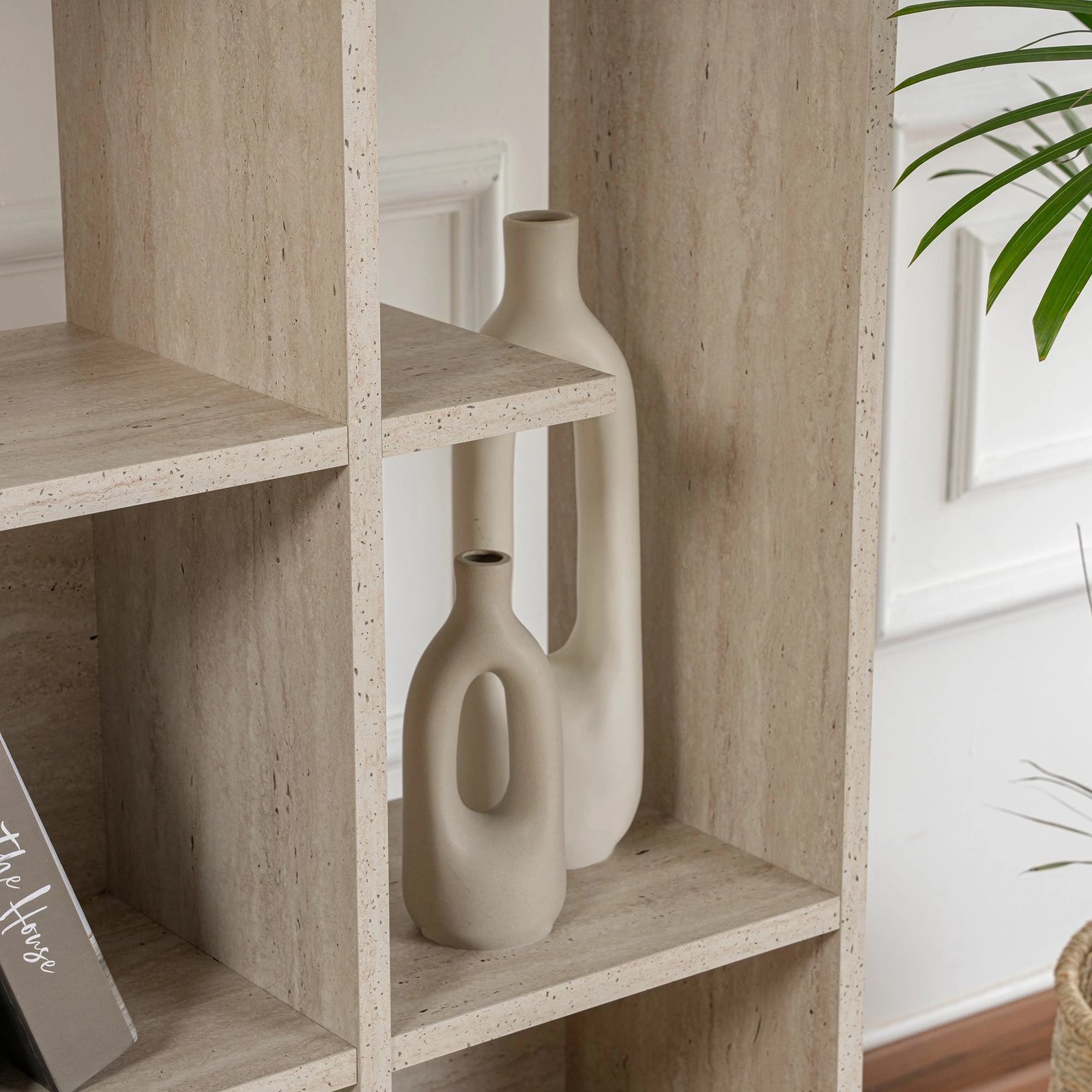 Raft librash Skye Decor, ngjyrë travertine, Manco