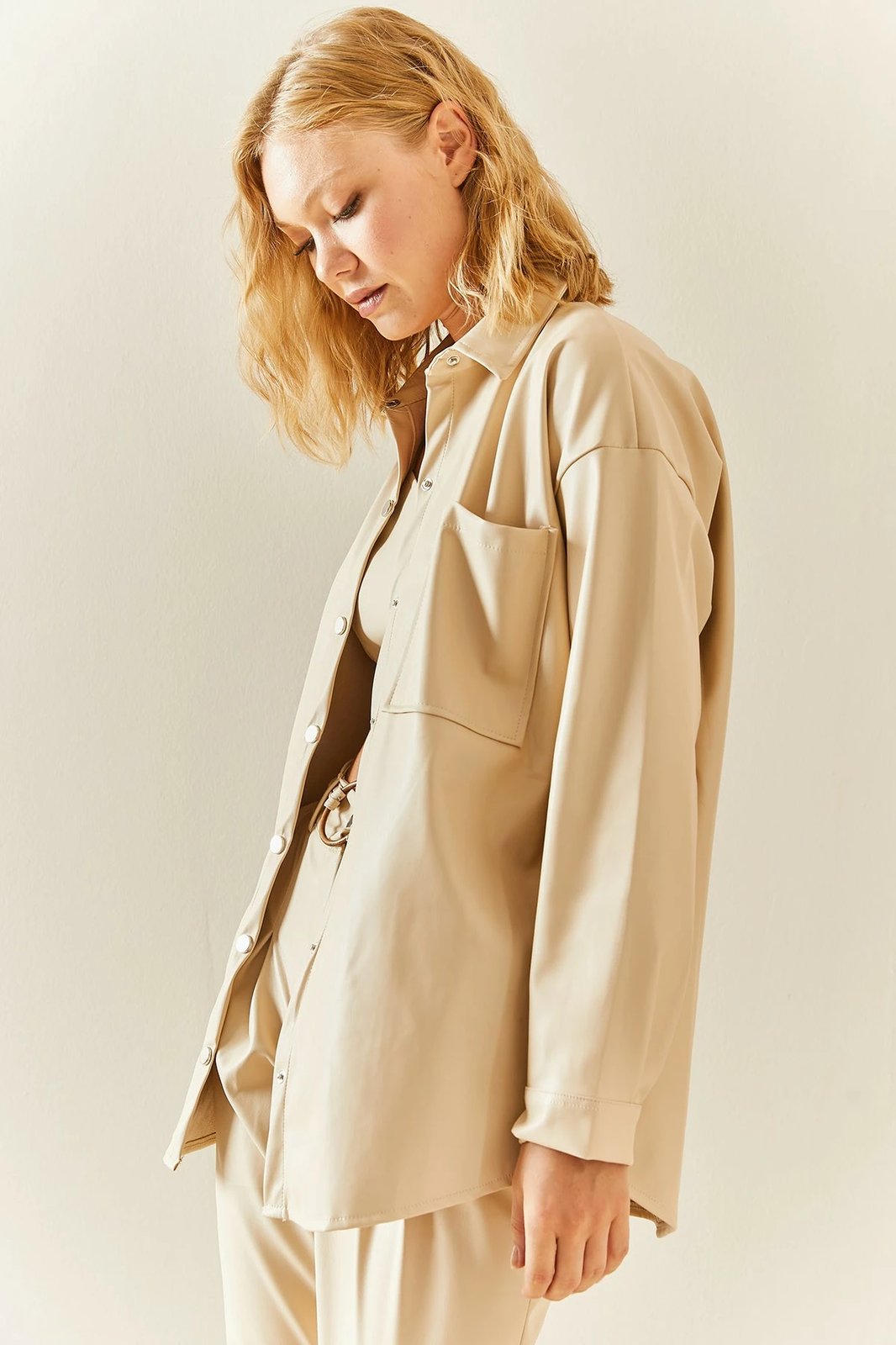 Këmishë për gra, bezhë, Jumeon, 3YXK2-47475