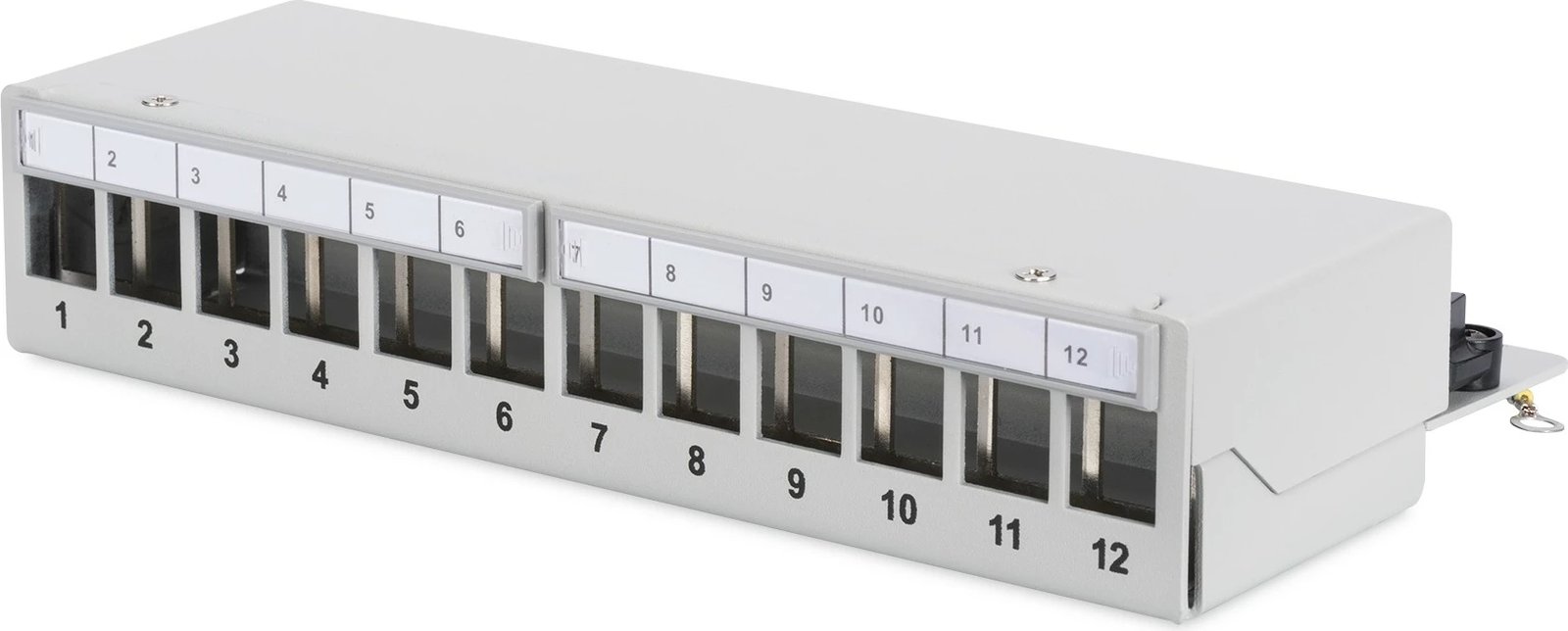 Patchpanel Digitus 12-porta, 1U, RJ-45, gri
