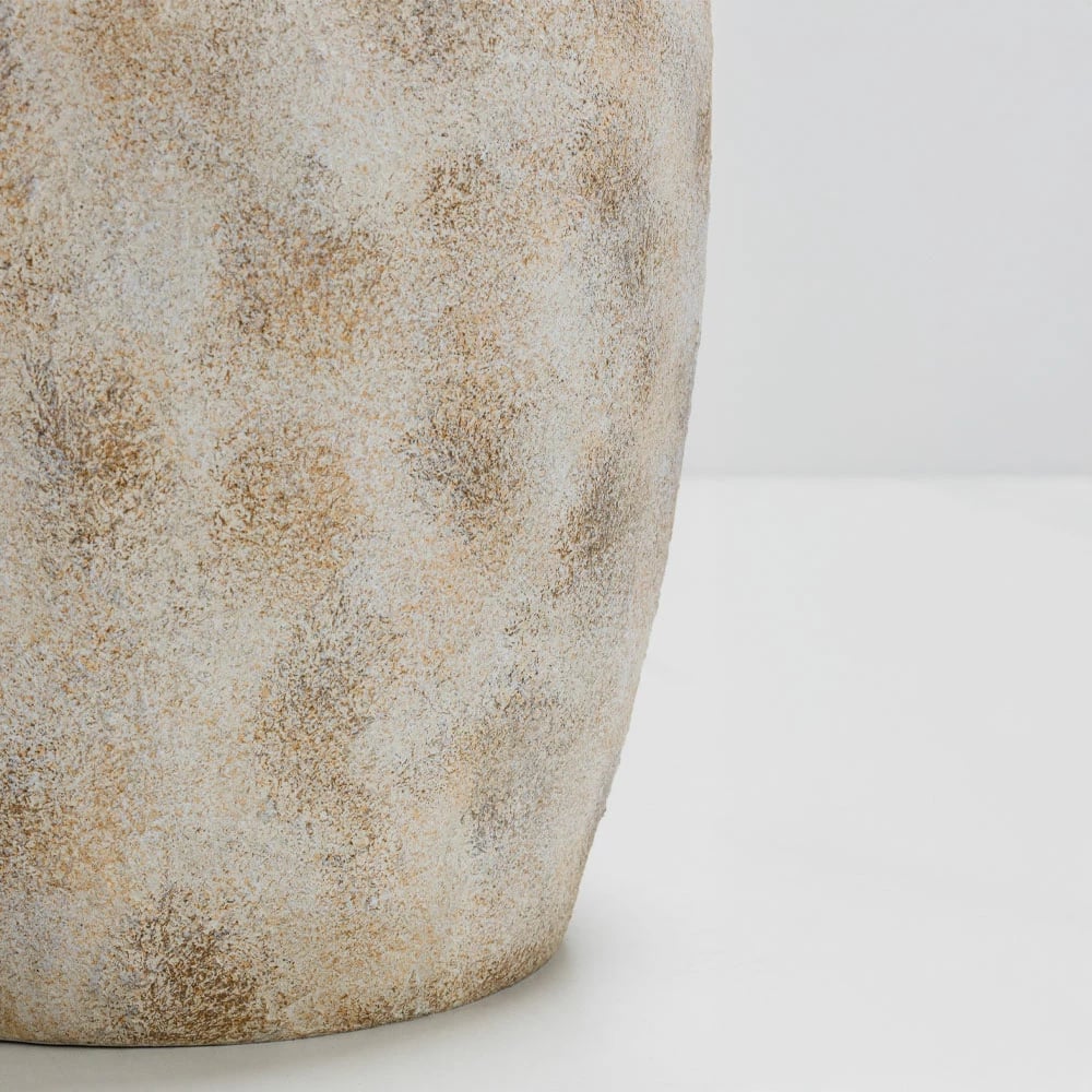 Vazo Skopelos, ngjyrë e bardhë-bezhë, 30x30x37cm