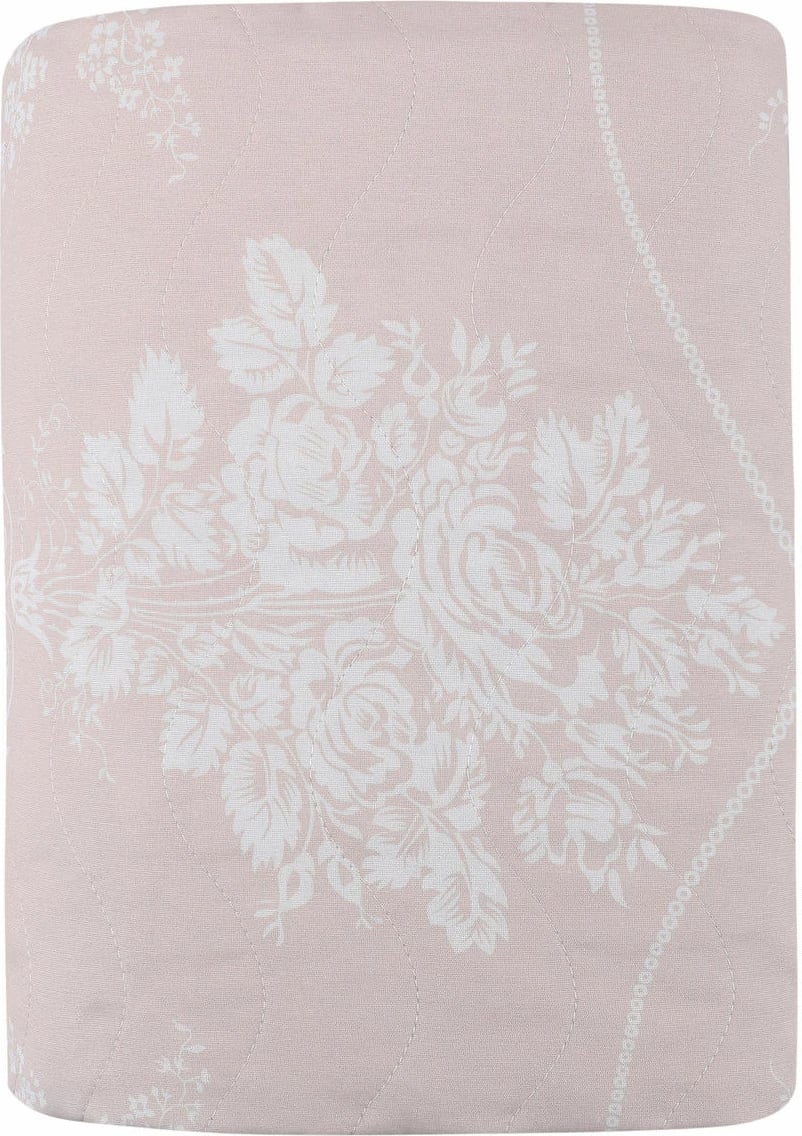 Set mbulesë krevati e qepur, king size, ngjyrë mink dhe e bardhë, L'essentiel