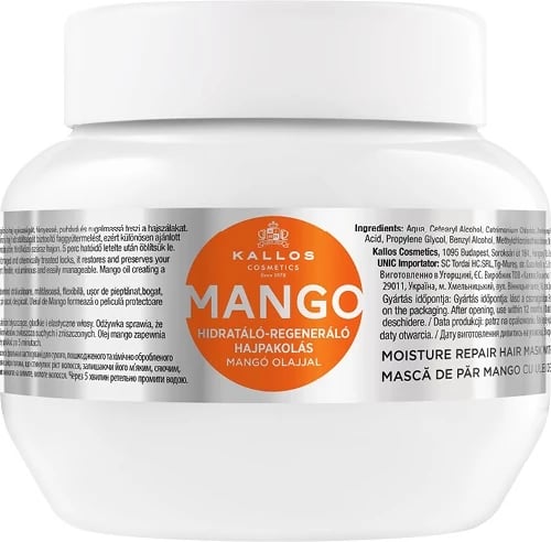 Maskë për flokë për femra Kallos Mango Moisture Repair 275ml