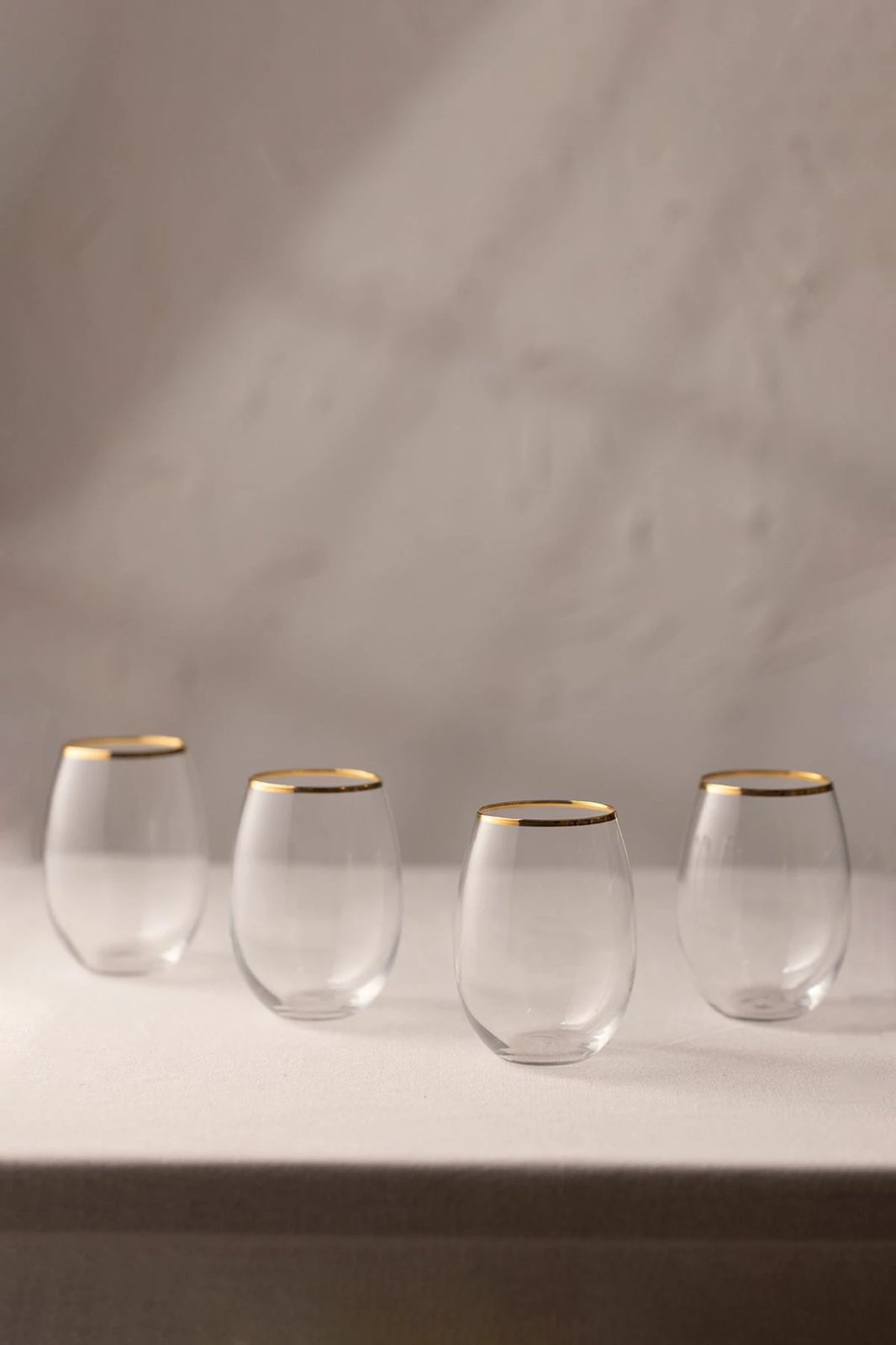 Set gotash (4 copë), Hermia Concept, Astoria 350, ngjyrë ari, transparente